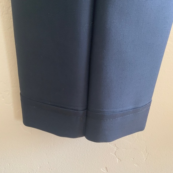 Zanella Todd Flat Front Luxury 120's Wool Serge Pant Navy Men’s Size 38 x 32 US - Picture 12 of 16